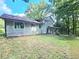 Rear view of a ranch home with a spacious backyard at 4550 Cypress Ridge Ct, Stone Mountain, GA 30083