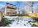 Two-story house with a deck and fenced backyard; winter scene at 862 Hobson Sw St, Atlanta, GA 30310