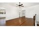 Loft with hardwood floors, ceiling fan, and bathroom access at 1648 Beacon Hill Ne Blvd, Atlanta, GA 30329