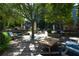 Relaxing outdoor patio with seating and fire pit at 550 Fisher Dr # 47, Alpharetta, GA 30009