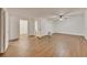 Spacious living area with wood-look flooring and ceiling fan at 2500 Cottonwood Dr, Marietta, GA 30066