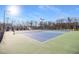 Two well-lit tennis courts surrounded by trees at 2784 Cypress Rdg, Loganville, GA 30052