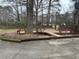 Spacious backyard with large deck and mature trees at 850 Airline Rd. Rd, Mcdonough, GA 30252