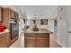 Kitchen island with granite countertop at 180 Paces Lakes Pointe St, Dallas, GA 30157