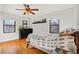 Bright bedroom with hardwood floors, ceiling fan and windows providing natural light at 708 Argonne Ne Ave # 5, Atlanta, GA 30308