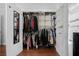 Organized walk-in closet with shelves and hanging rods at 708 Argonne Ne Ave # 5, Atlanta, GA 30308