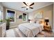 Bright bedroom featuring a king-size bed and ample natural light at 3327 High Noontide Way, Acworth, GA 30101