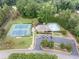 Aerial view of tennis courts, pool, and clubhouse at 3327 High Noontide Way, Acworth, GA 30101