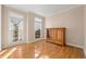 Home office with hardwood floors and built-in shelving at 3853 Cohutta Pass, Marietta, GA 30062