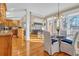Bright kitchen with breakfast nook and view of the living room at 1586 Highway 11 N, Social Circle, GA 30025