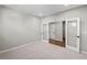 Home office featuring glass paneled doors and neutral color palette at 44 Easton Park Blvd, Dallas, GA 30157