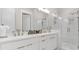 Double vanity bathroom with a large shower at 687 Banton Nw Dr, Atlanta, GA 30318