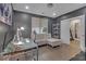 Home office with a glass desk, comfortable seating, and home gym access at 687 Banton Nw Dr, Atlanta, GA 30318