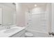 Bathroom with shower/tub combo and vanity at 3812 Thatcher Sw Dr, Marietta, GA 30008