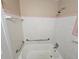 Bathroom with shower/tub and grab bars at 1613 Gilston Ct, Decatur, GA 30032