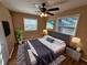 Spacious bedroom with king-size bed and hardwood floors at 1613 Gilston Ct, Decatur, GA 30032