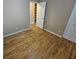 Bedroom with hardwood floors and closet at 1613 Gilston Ct, Decatur, GA 30032