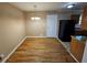 Dining room with hardwood floors and chandelier at 1613 Gilston Ct, Decatur, GA 30032
