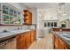 Updated kitchen with wood cabinets and concrete countertops at 50 Dartmouth Ave, Avondale Estates, GA 30002