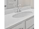 Bathroom with white cultured marble countertop and oval sink at 3816 Thatcher Sw Dr, Marietta, GA 30008