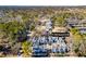 Aerial view of a community of townhouses with ample parking at 4196 Roswell Rd Ne, Atlanta, GA 30342