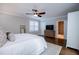 Main bedroom with hardwood floors and luxurious en-suite bathroom at 4196 Roswell Rd Ne, Atlanta, GA 30342