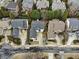 Bird's-eye view of a neighborhood, highlighting a white house at 745 Glengate Pl, Atlanta, GA 30328