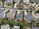 Aerial view showcasing home's location in a residential neighborhood at 745 Glengate Pl, Atlanta, GA 30328