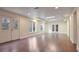 Spacious finished basement with hardwood floors and multiple access points at 745 Glengate Pl, Atlanta, GA 30328