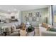 Living room features neutral palette and modern decor at 2102 Moss Hill Rd, Stone Mountain, GA 30088
