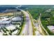 Aerial view of highway, businesses, and green spaces at 2104 Moss Hill Rd, Stone Mountain, GA 30088
