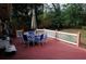 Relaxing deck with table and chairs at 2499 Little John Se Trl, Marietta, GA 30067