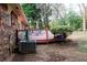 Back deck with access to backyard and AC unit at 2499 Little John Se Trl, Marietta, GA 30067