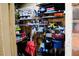Organized storage room with wire shelving and various tools at 2499 Little John Se Trl, Marietta, GA 30067