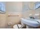 Clean bathroom with white tile and updated vanity at 2927 Rollingwood Se Ln, Atlanta, GA 30316