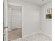 Bedroom with patterned tile floor and closet at 42 Parkview Dr, Dallas, GA 30157