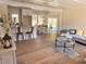 Open concept living room and kitchen with hardwood floors, and neutral colors at 1912 Canmont Ne Dr, Atlanta, GA 30319