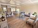 Spacious living area with hardwood floors, comfortable seating, and an open floor plan at 1912 Canmont Ne Dr, Atlanta, GA 30319