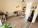 Cozy living room with built-in shelves and hardwood floors at 1912 Canmont Ne Dr, Atlanta, GA 30319