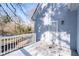 Wooden deck with white railing and view of backyard at 1156 Tucker Sw Pl, Atlanta, GA 30310