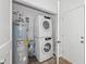 Stackable washer and dryer in a convenient laundry closet at 1156 Tucker Sw Pl, Atlanta, GA 30310