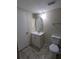 Bathroom with vanity, toilet and tile floor at 21 Muncy Se Ct, Smyrna, GA 30080