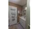 Bathroom with shower, vanity, and tile floor at 21 Muncy Se Ct, Smyrna, GA 30080