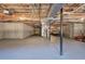 Unfinished basement offering lots of storage space at 857 Garner Rd, Rockmart, GA 30153