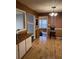 Dining area with hardwood floors and chandelier at 6050 Ledgewood Dr, Forest Park, GA 30297