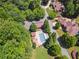 Aerial view of community pool and surrounding homes at 15 Amberly Ln, Cartersville, GA 30121