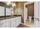 Bathroom with granite countertop and shower at 15 Amberly Ln, Cartersville, GA 30121