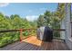 Deck with wooded views and built-in grill at 15 Amberly Ln, Cartersville, GA 30121