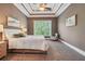 Main bedroom with tray ceiling, plush carpeting and large windows at 15 Amberly Ln, Cartersville, GA 30121