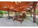Covered pavilion with picnic tables and fireplace at 15 Amberly Ln, Cartersville, GA 30121